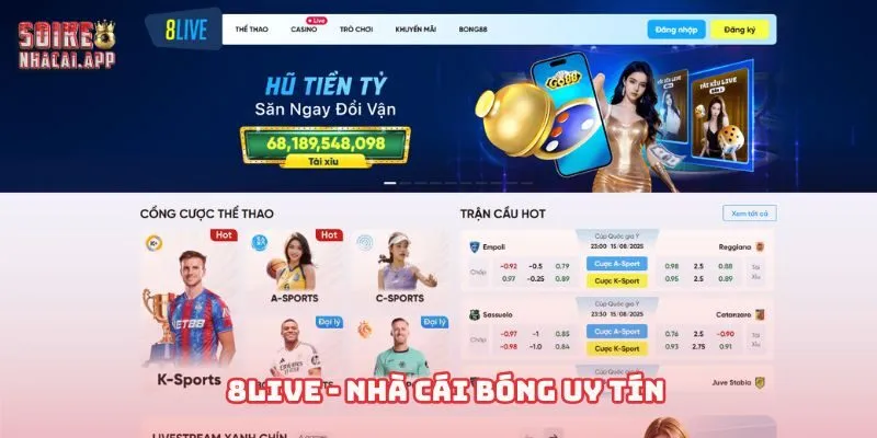 nhà cái uy tín 8live