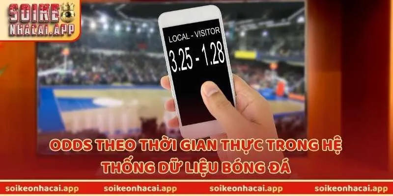 Odds theo thời gian thực trong hệ thống dữ liệu bóng đá